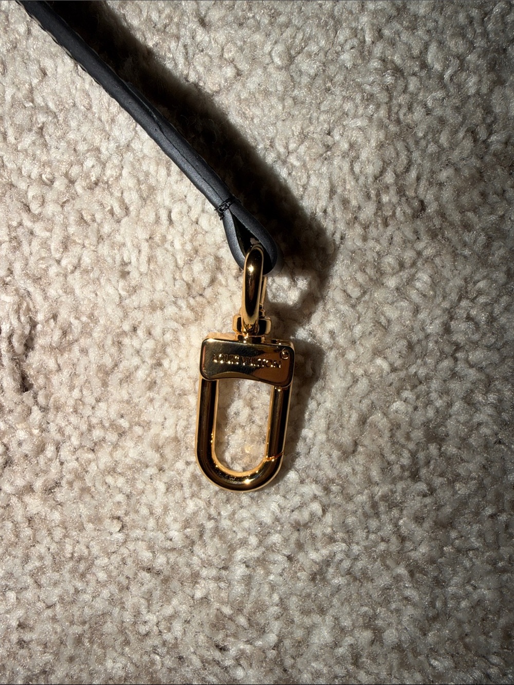 Luxury Black Monogram Embossed Leather Satchel with Gold Hardware - Picture 7 of 7